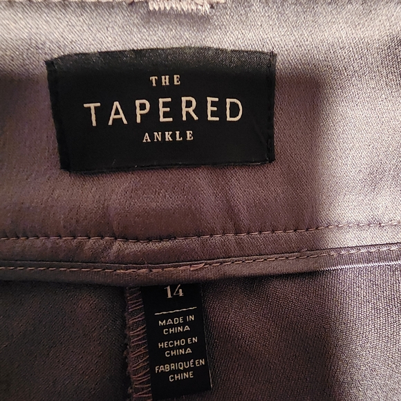 Whbm tapered grey silk cargo pants size 14 - Picture 3 of 9